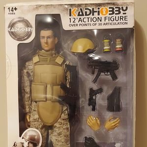 12" soldier model action figure toy